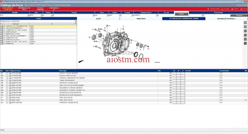 HONDA ELECTRONIC PARTS CATALOG EPC - Aiostm-All Data Repair Car Truck