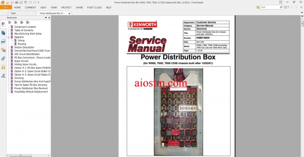 Kenworth-Truck-Service-Manual-Owner-Manual-Diagram All-1