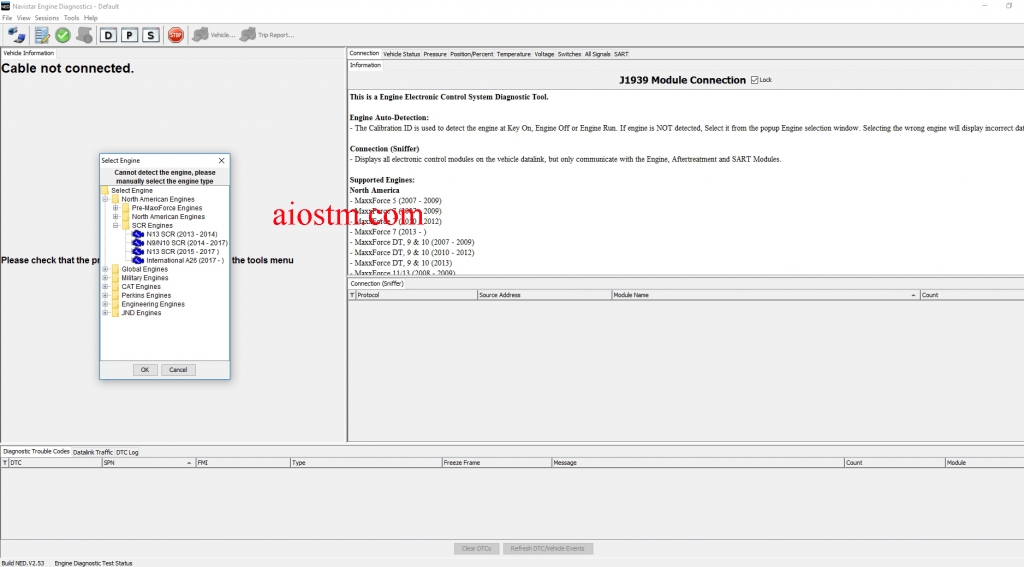 Navistar Engine Diagnostics NED Software AiostmAll Data Repair Car Truck