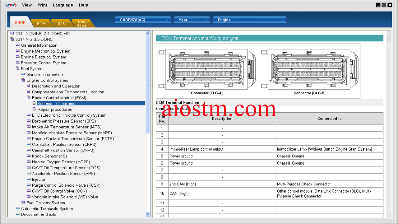 Kia Gsw Global Service Way [04.2013] Full + Instruction - Aiostm-All Data  Repair Car Truck