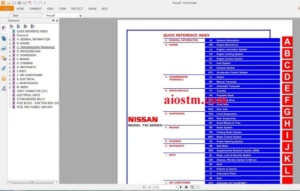 NISSAN & INFINITI Workshop Manuals ALL 3